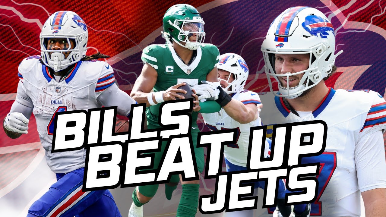 The Bills BEAT UP Jets in BLOWOUT win: James COOK(ed), Josh Allen BLOODIED and Joey Bosa DOMINATED