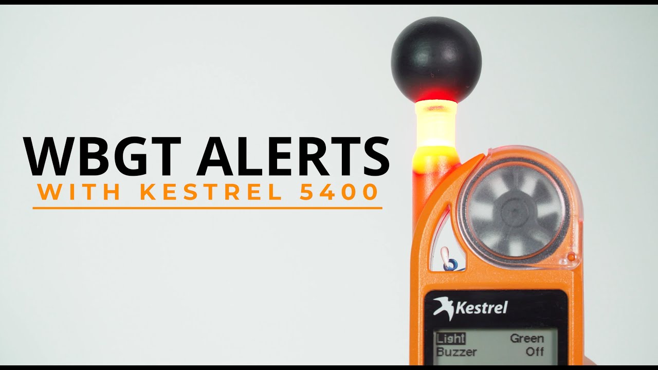 How to set WBGT alerts on Kestrel 5400