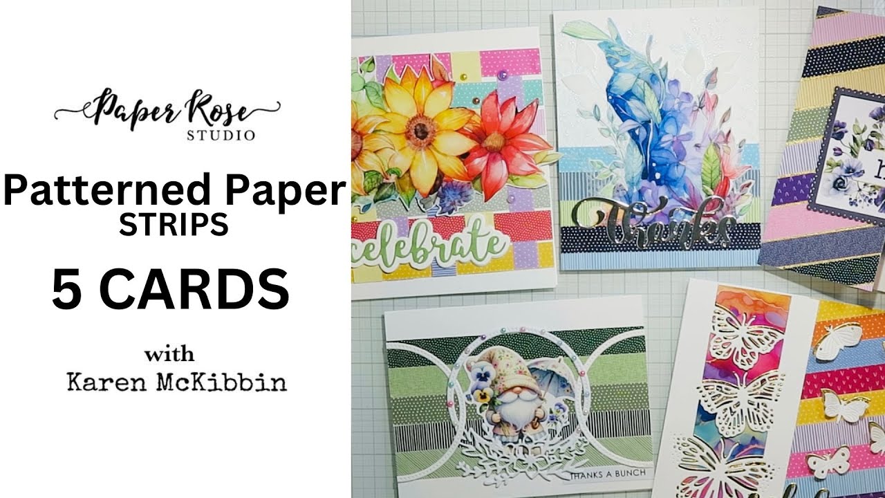 Paper Rose Studio | Using Those PATTERNED PAPER STRIPS