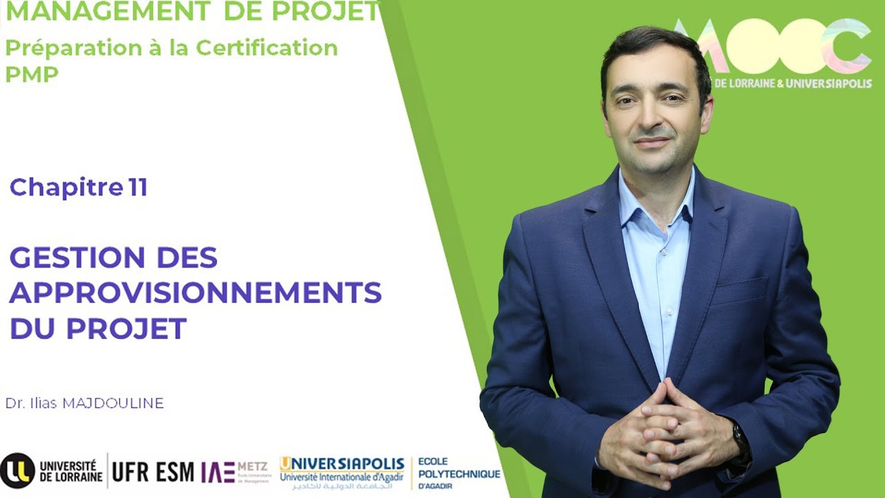 CHAPITRE 11 PMP/ Gestion des approvisionnements du projet