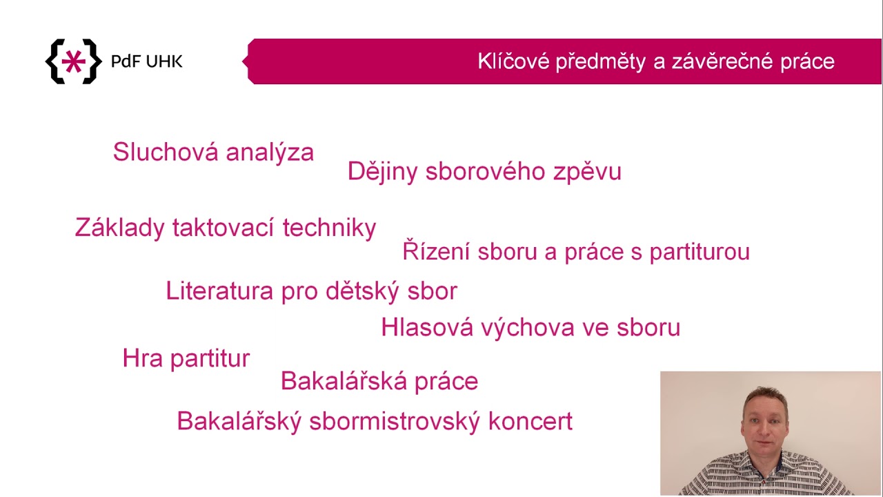 Studijní program Sbormistrovství se zaměřením na vzdělávání