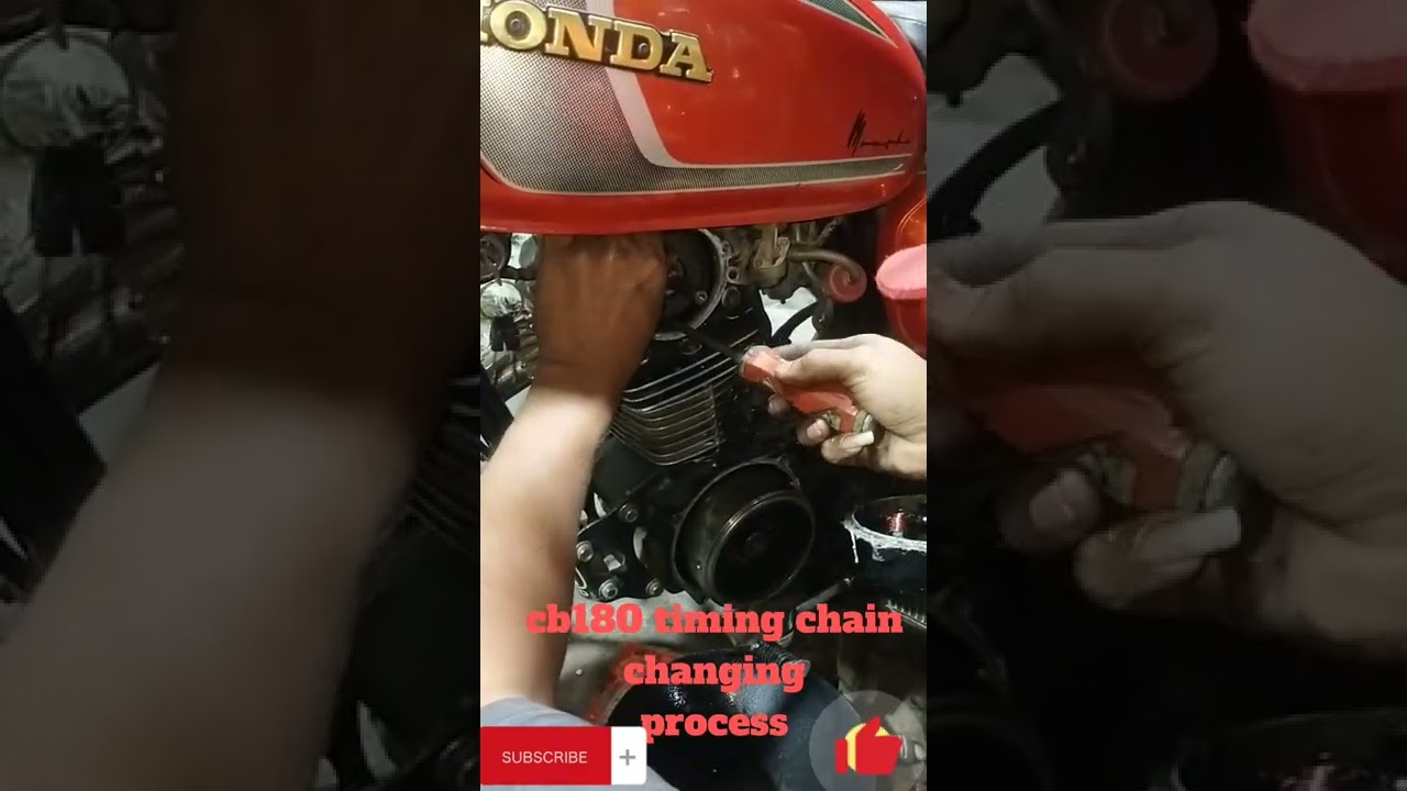 honda cb180 timing chain changing process