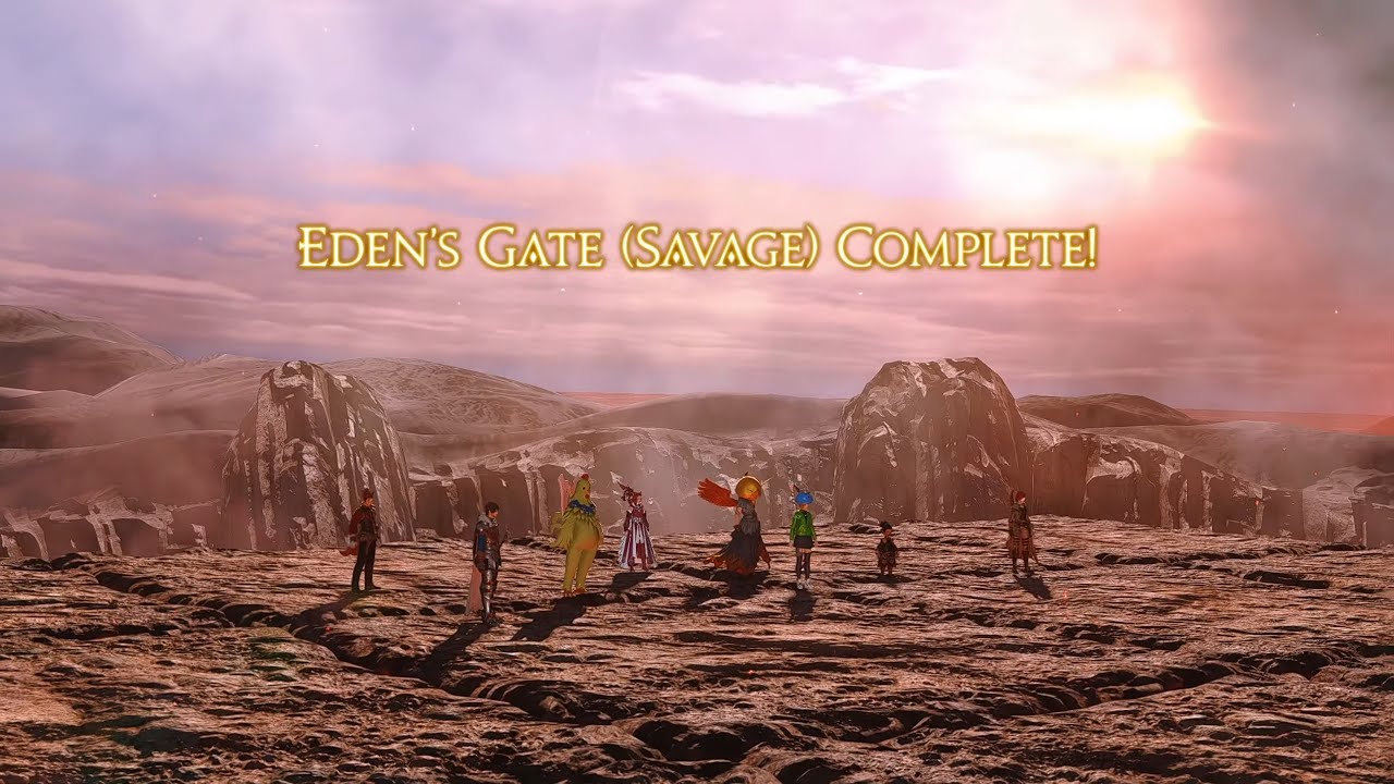 FF14 Eden's Gate: Sepulture (Savage) E4S Synced MiNE Clear: Dark Knight (DRK) PoV (No Commentary)