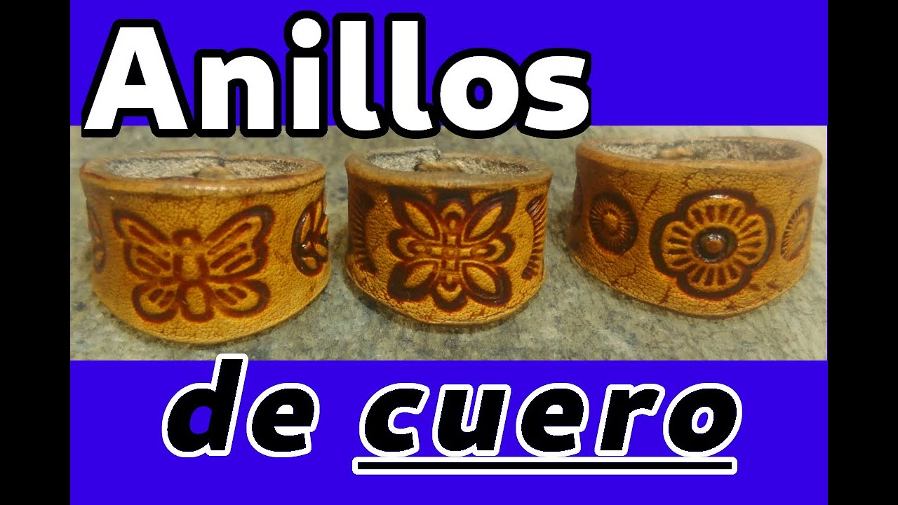 Como hacer  ANILLOS DE CUERO: crea tus propios diseños únicos