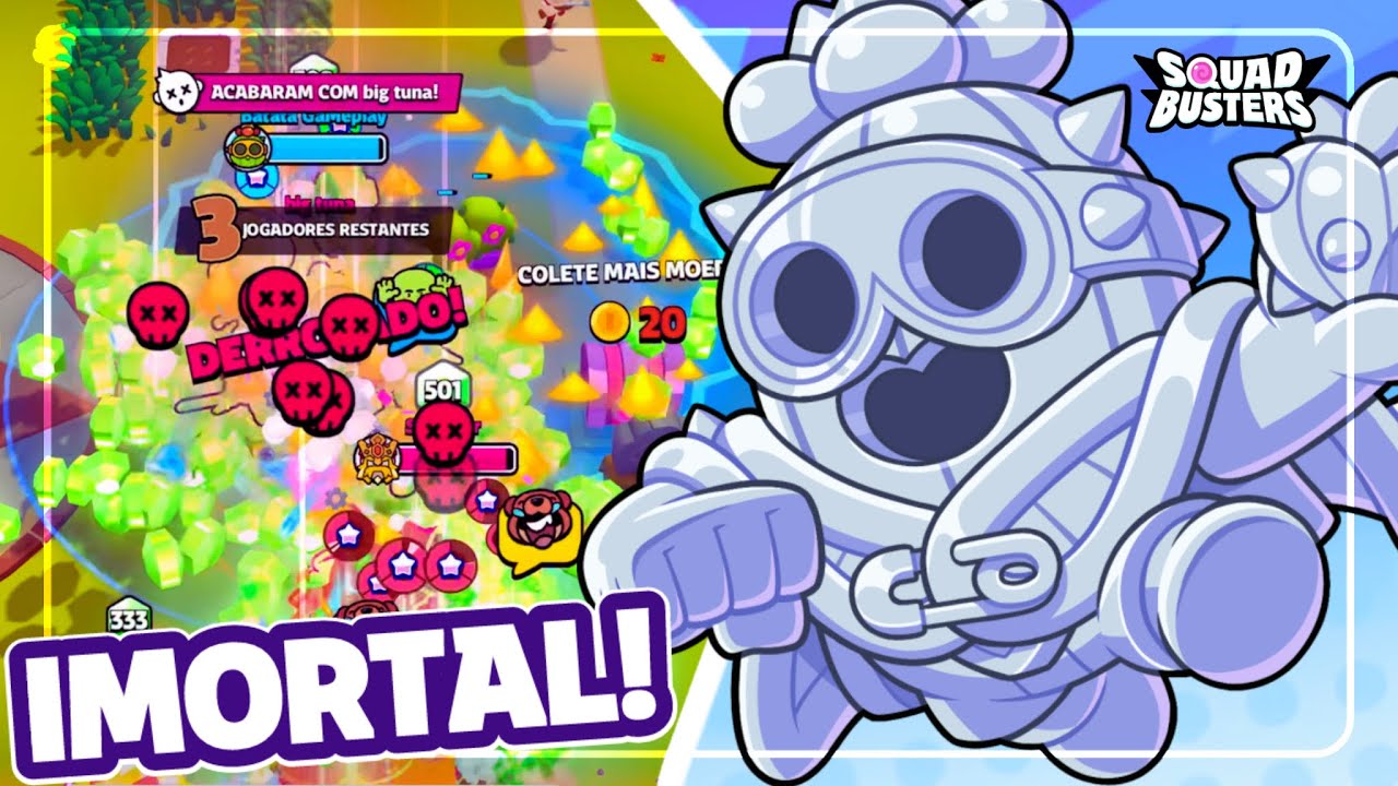 DEIXE SPIKE IMORTAL com ESSA LINE UP no Squad Busters
