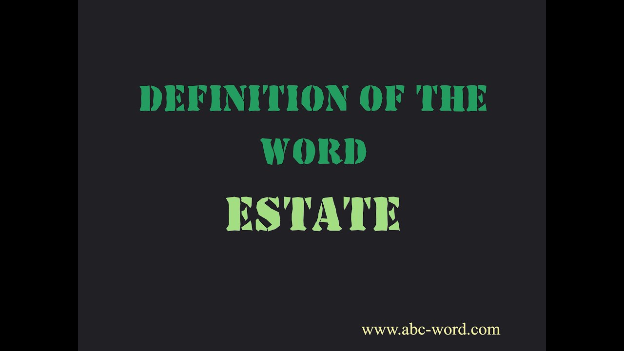 Definition of the word 