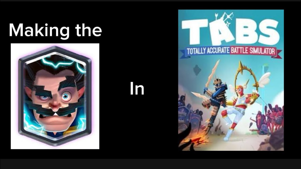 Showcasing the Electro Wizard (clash royale in tabs) 