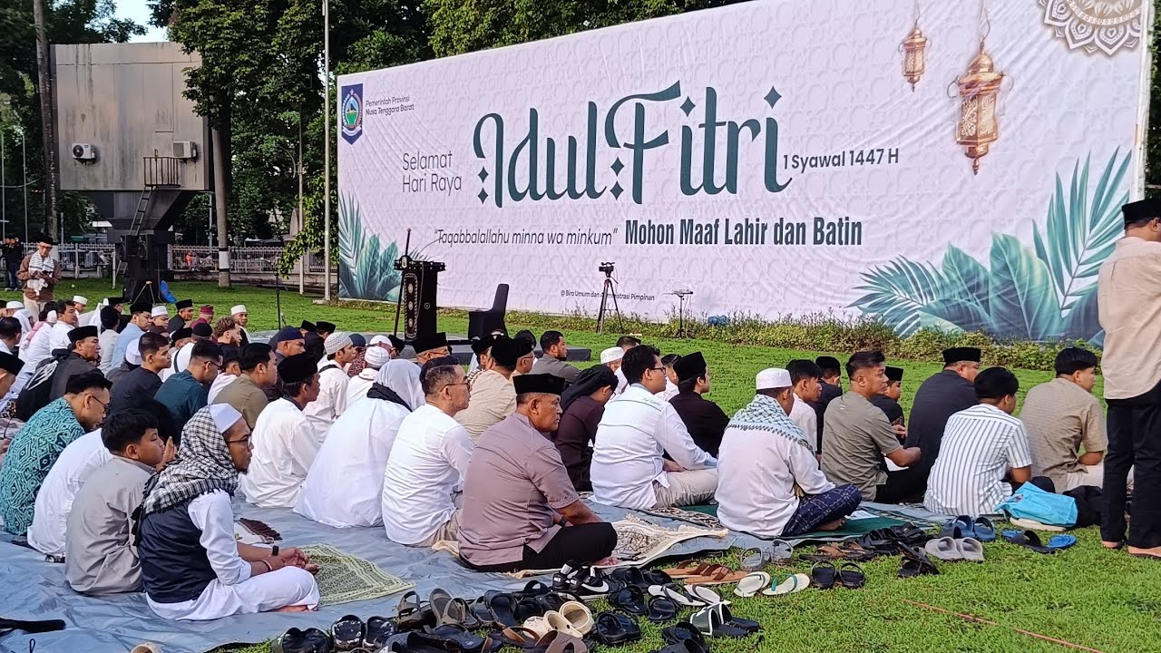 LIVE: Salat Idul Fitri 1447 H di Halaman Kantor Gubernur NTB