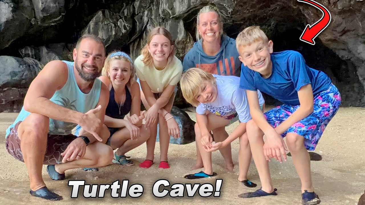 Found 17 Turtles INSIDE An Ocean Cave!