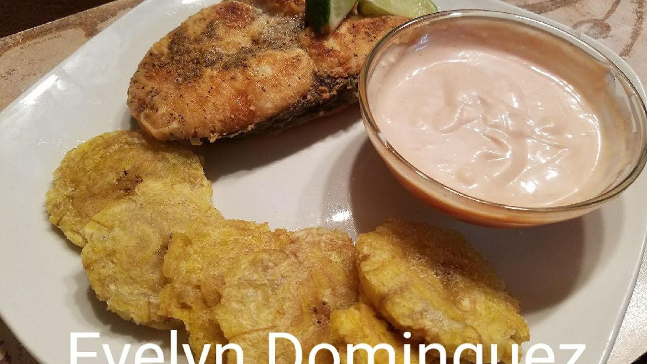 Sierra Frita (Pescao ) con Tostones