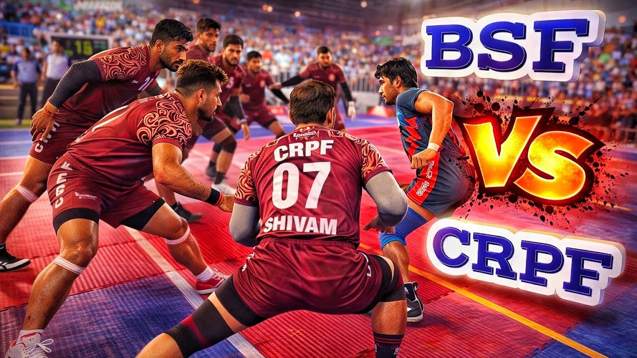 BSF 🆚 CRPF || Kabaddi || Quarter Final Match 💥 2nd All India Police Games 2026, Jammu & Kashmir 
