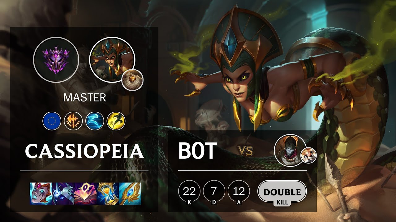Cassiopeia Bot vs Jhin - EUW Master Patch 11.22
