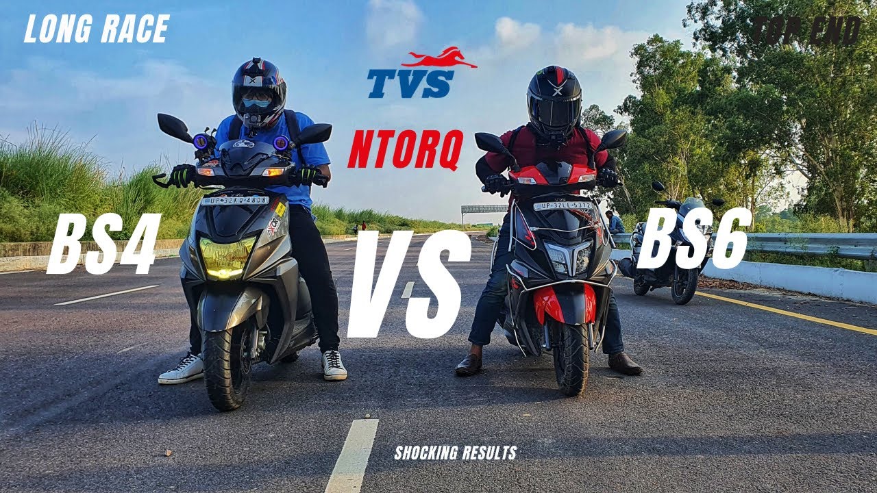 Tvs Ntorq BS6  vs Tvs Ntorq BS4 | Long Race Top End | Scooter Performance Test