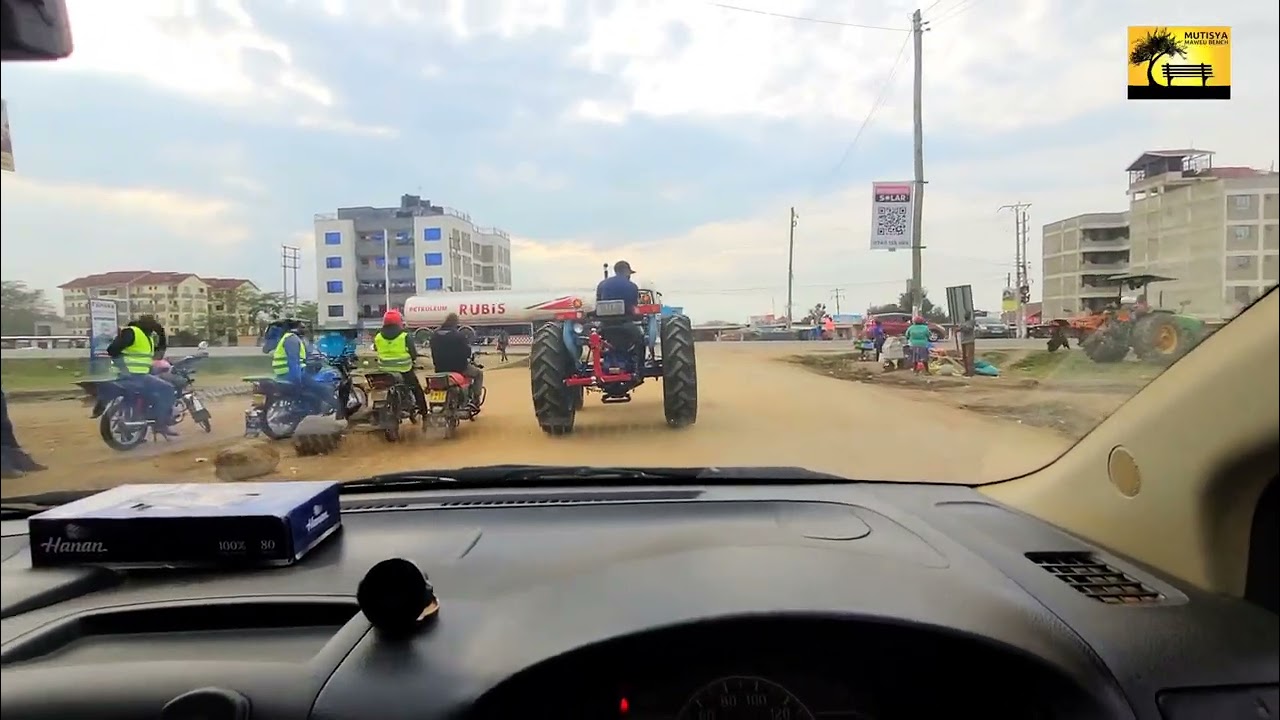 My friend from US who goes out riding a tractor!!