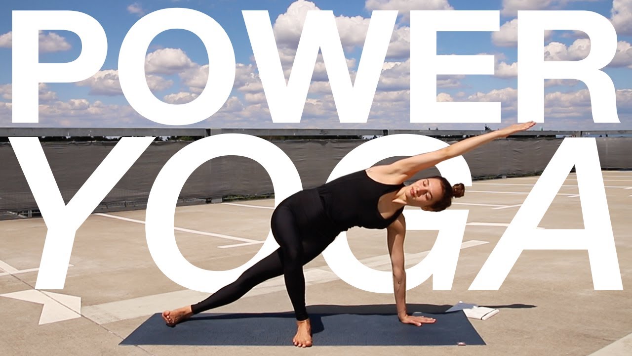 Vinyasa Yoga Flow | 40 Min Kräftigung Beine, Po & Hüfte | Power Yoga Fortgeschrittene + Mittelstufe