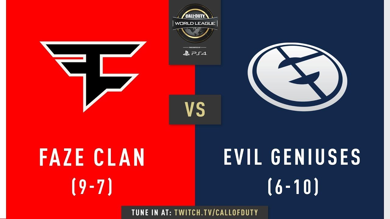 Faze Clan vs Evil Geniuses | CWL Pro League 2019 | Division A | Week 8 | Day 3
