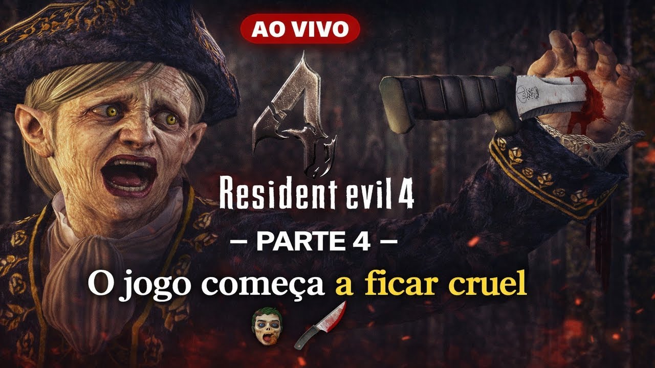 Resident Evil 4 – Parte 4 | Não existe zona segura 🚷💀  | BORA PRA LIVE🔴