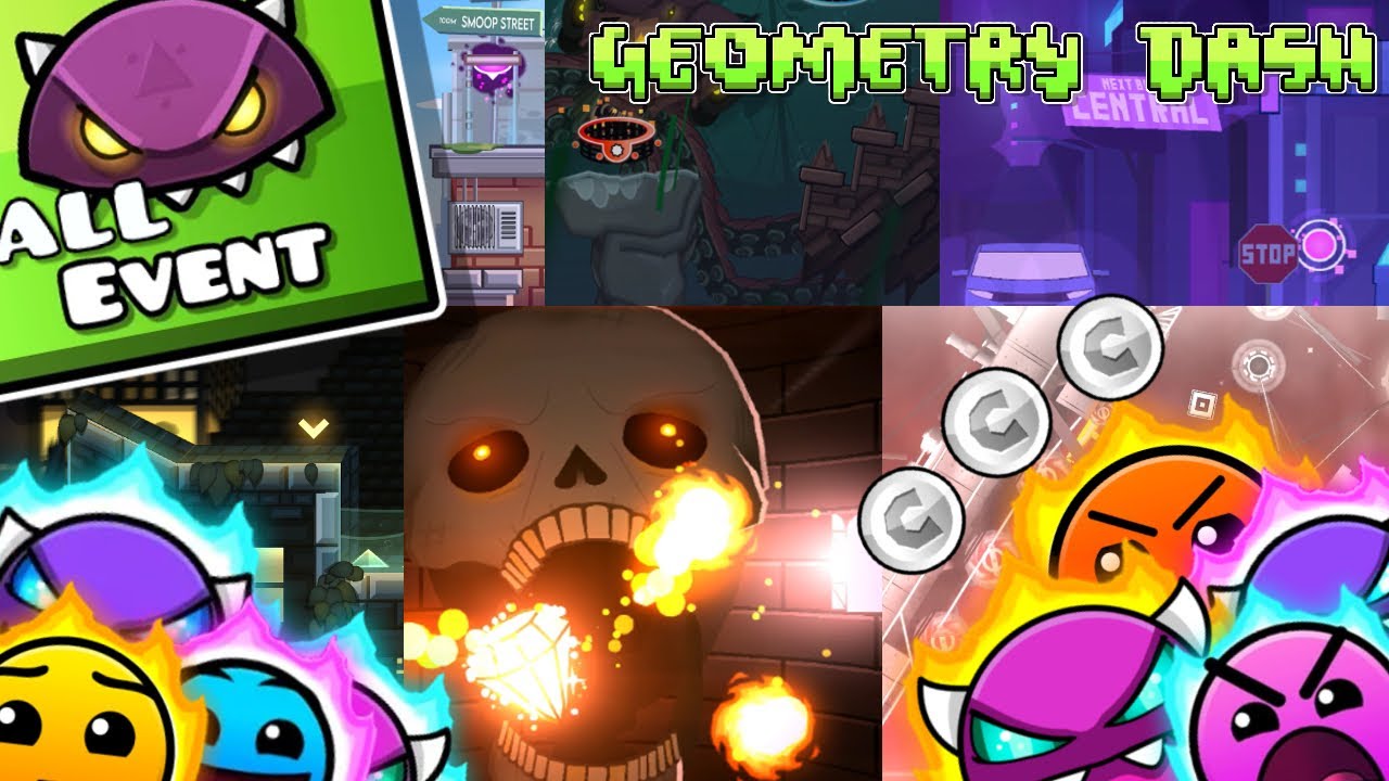 All event 100% Geometry Dash 2.2  [Full coins]