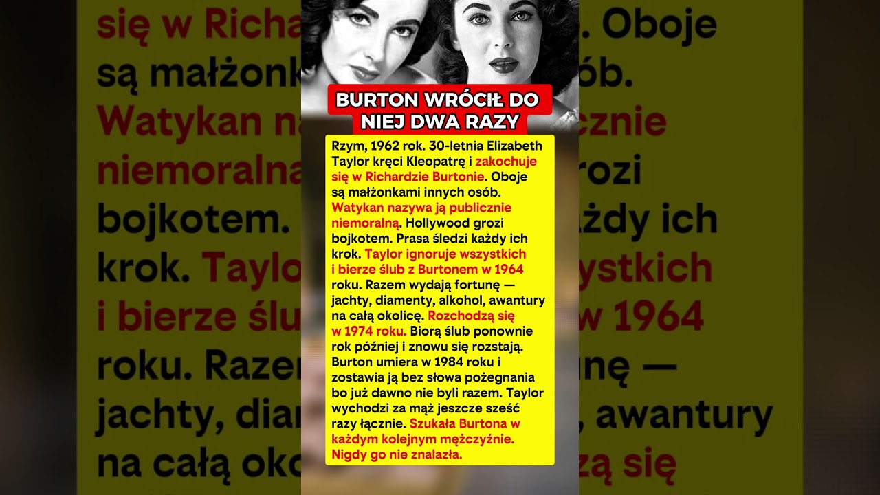 SZUKAŁA BURTONA W KAŻDYM KOLEJNYM MĘŻCZYŹNIE