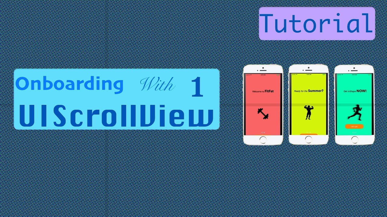 OnBoarding with UIScrollView tutorial | UIScrollView-1 | Part 1