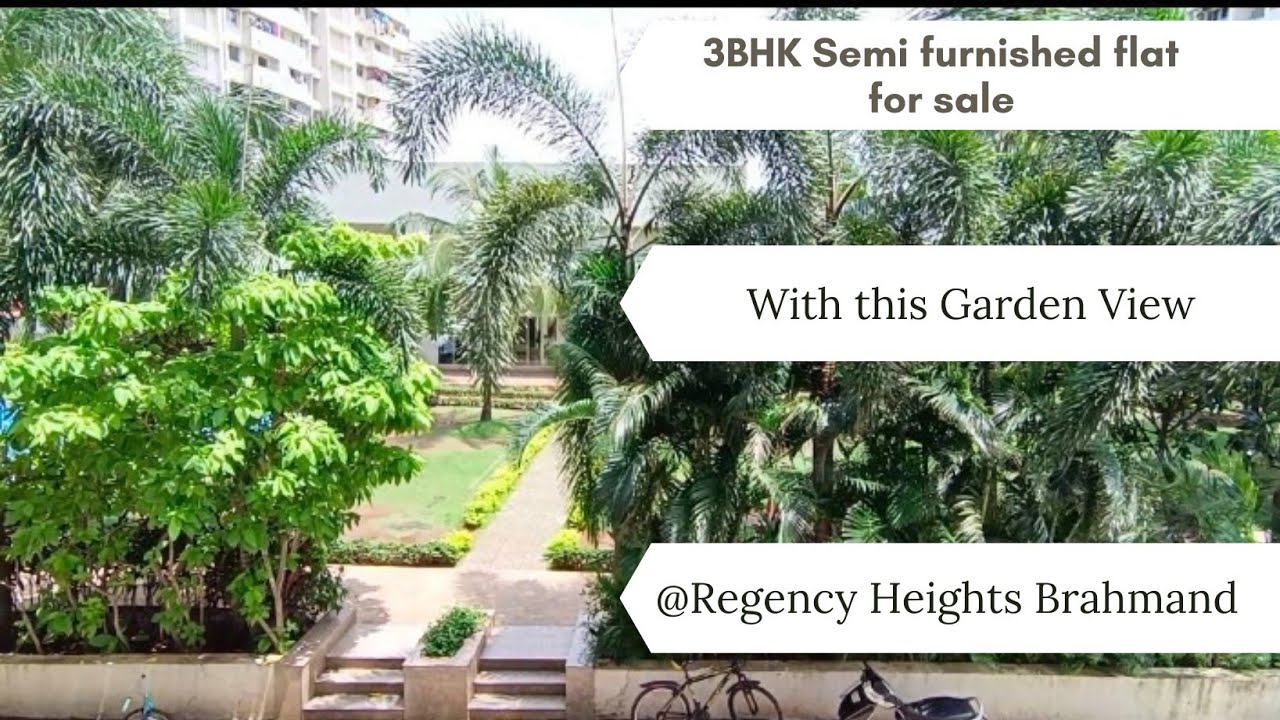 3 BHK Semi furnished Flat For sale @Brahmand | Regency Heights | 1200 Carpet | Unused flat