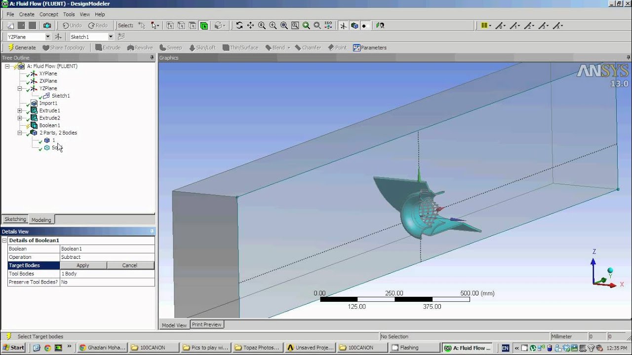 How to generate fluid domain