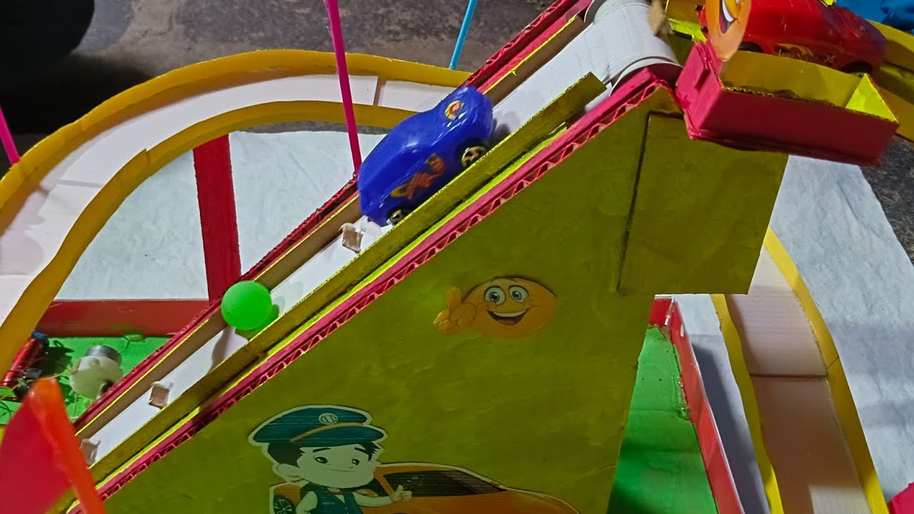 How to make Sliding toy 🚗 🚗 🧸🧸