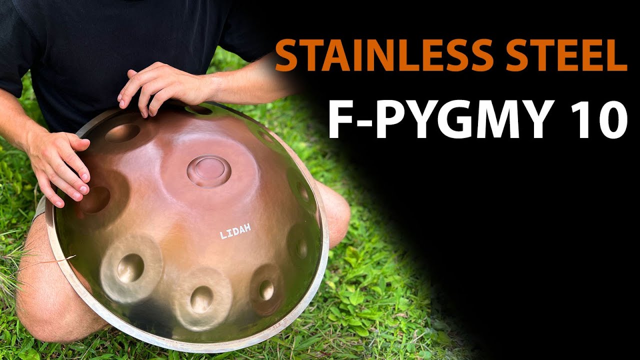 Stainless Steel Handpan F-Pygmy 10 I LIDAH&reg; Handpan