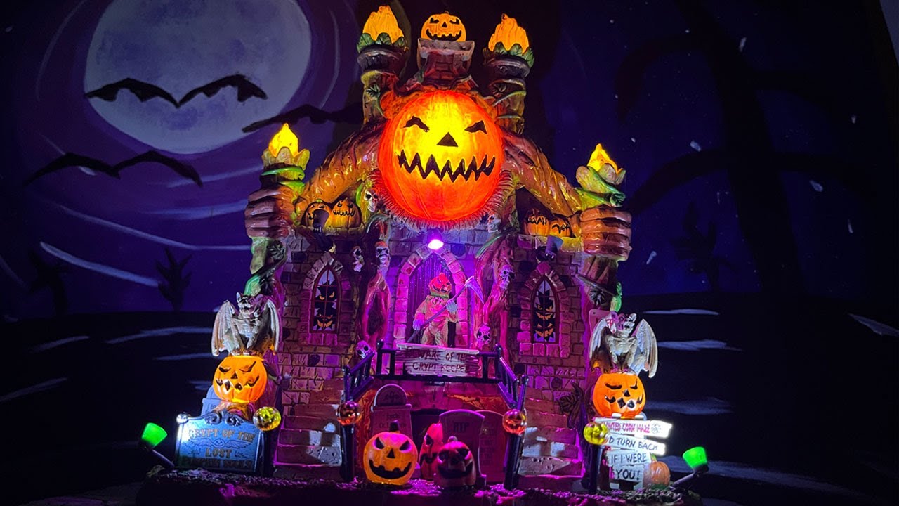 Crypt of Lost Pumpkin Souls Review - NEW for 2022 Lemax Spooky Town