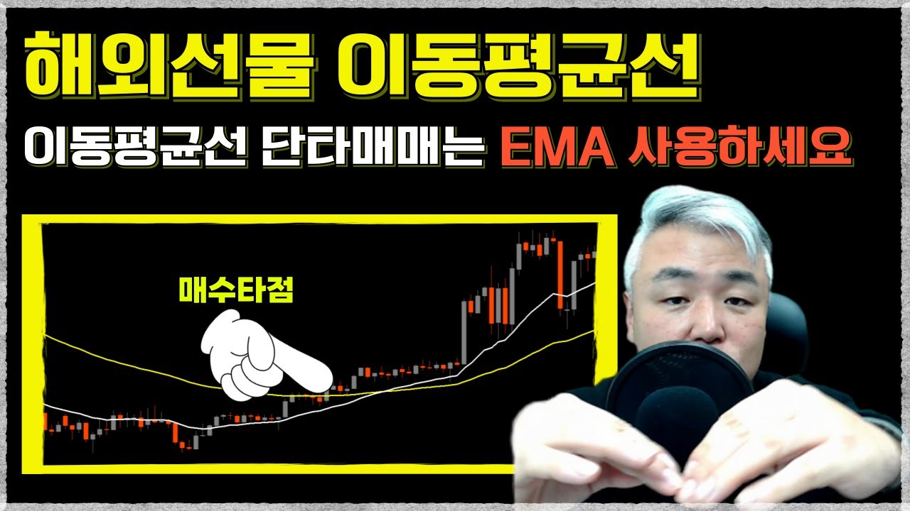 [해외선물 차트강의] 해외선물 이동평균선 단타매매는 EMA 지수이동평균선 보세요