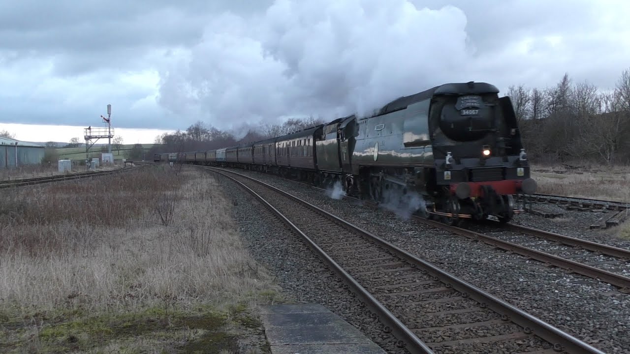 Tangmere at Hellifield   31/ 1/ 26 on the Winter Cumbrian Mountain Express