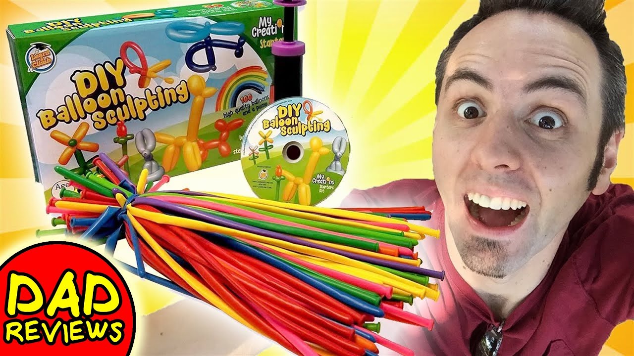 EASY BALLOON ANIMALS | DIY Balloon Animals Sculpture Kit Review | Balloon Twisting