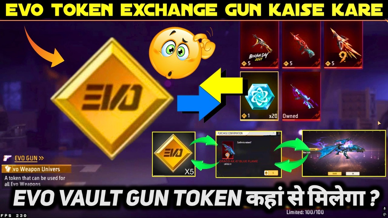 EVO VAULT EXCHANGE TOKEN SE EVO GUN KAISE MILEGA | NEW AUG EVO GUN EVENT SPIN TRICK 2026 ME KAISE LE