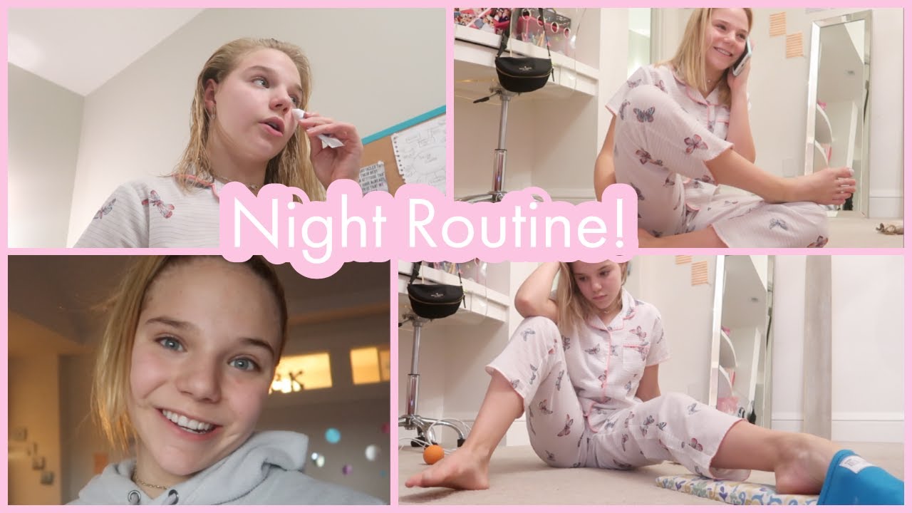 a dancers night routine (stretch routine, skin care, etc.)
