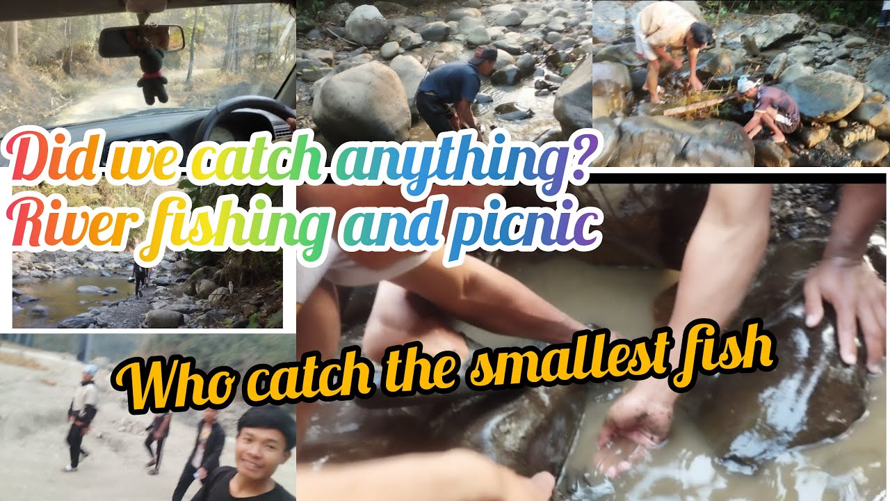 Riverside picnic &chill. Fishing with friends