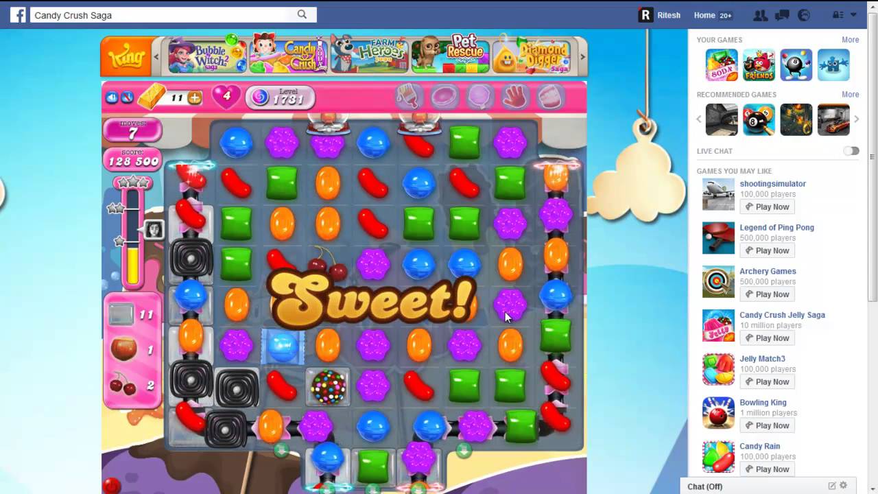 Candy Crush Level 1731 Without Booster (Perfect Steps)