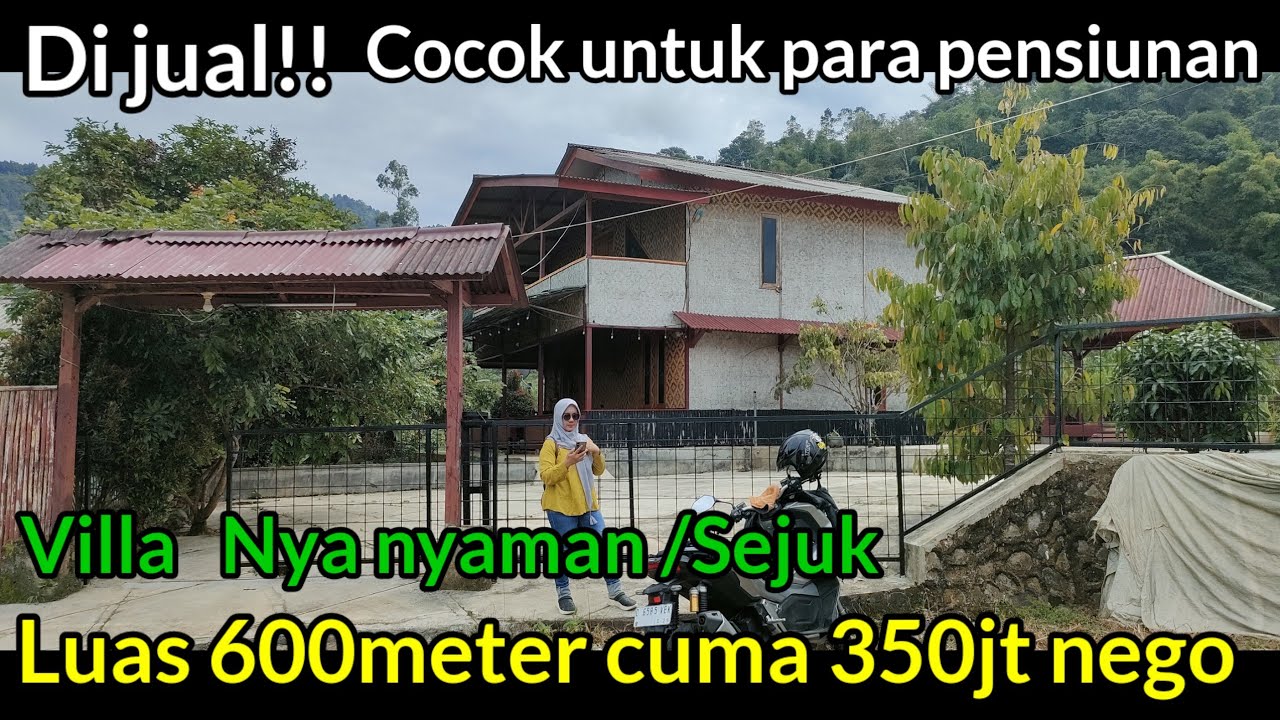 Suasana Adem ayem ‼️ Ada Villa mau Di jual Luas 600meter Cuma 350jt Nego