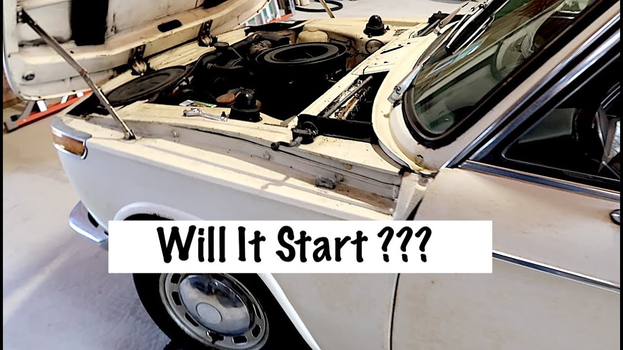 ULTRA RARE !!! 1968 BMW 1602 - 2002  First Start After 10+ Years Of Sitting !!!