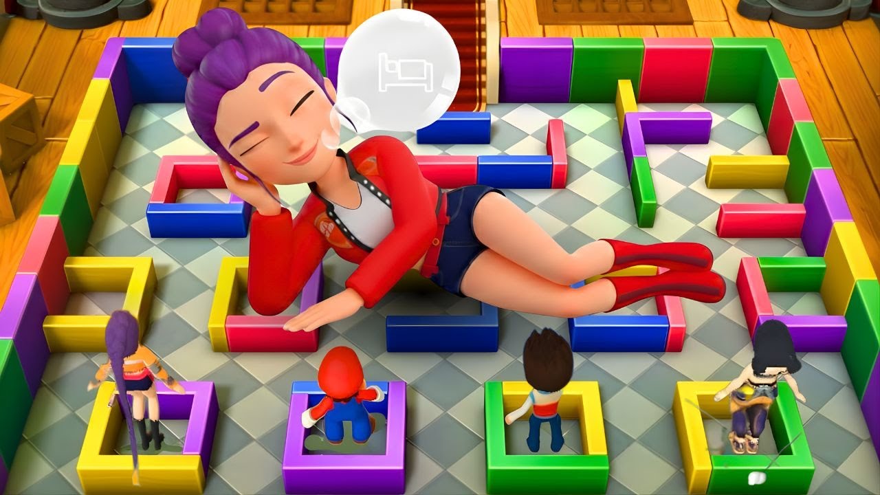 Mario Party 10 – Insane 4-Player Minigames! Rumi vs Zoey vs Ryder vs Mario (KPop Demon Hunters)