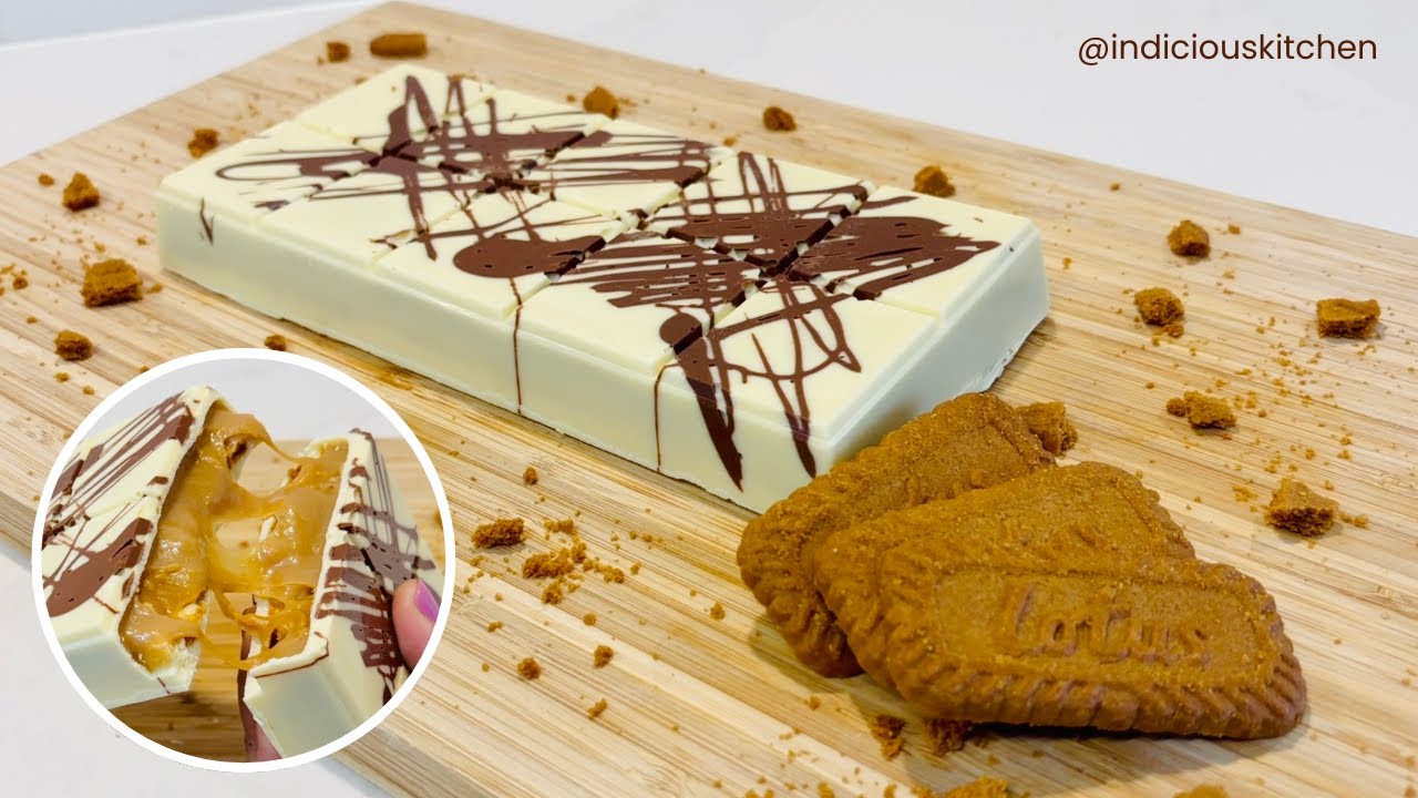 Salted Caramel Biscoff Chocolate Bar Recipe (Inspired by the Viral Dubai Chocolate!)