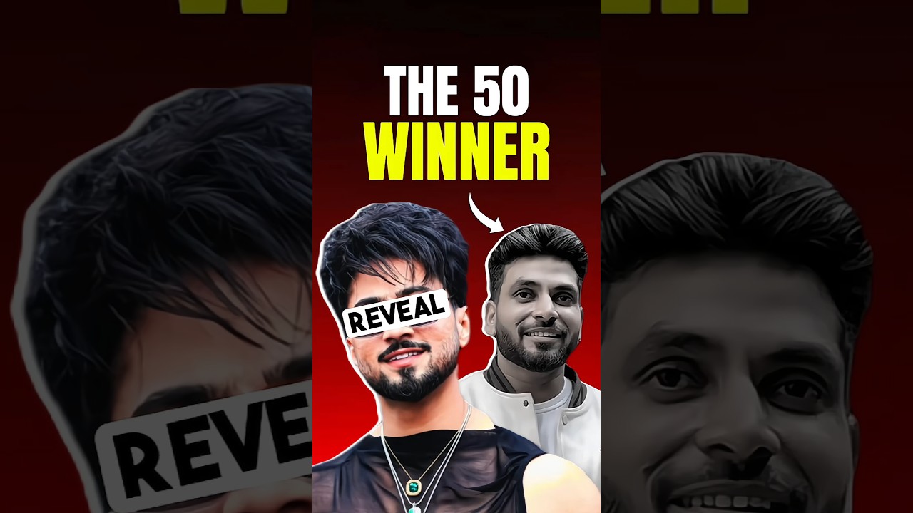 The 50 Show Winner Name Revealed 😨 #shorts #mrfaisu