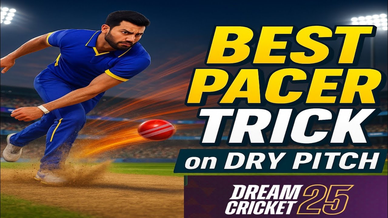 Best Bowling Trick on Dry & Dusty Pitches in Dream Cricket 25 | OP Spin Strategy!