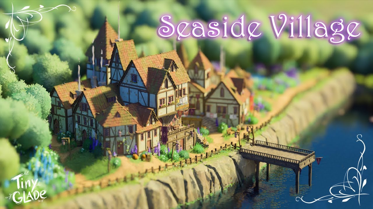 Seaside Village | Tiny Glade Longplay ASMR for Sleep 😴 | No Commentary, No Music