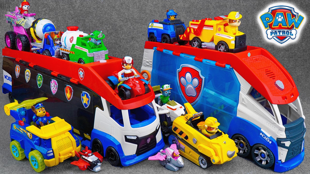 Paw Patrol Toys Unboxing Series | Patroller Truck and Big Transport Vehicle | Chase's Flip & Fly Toy