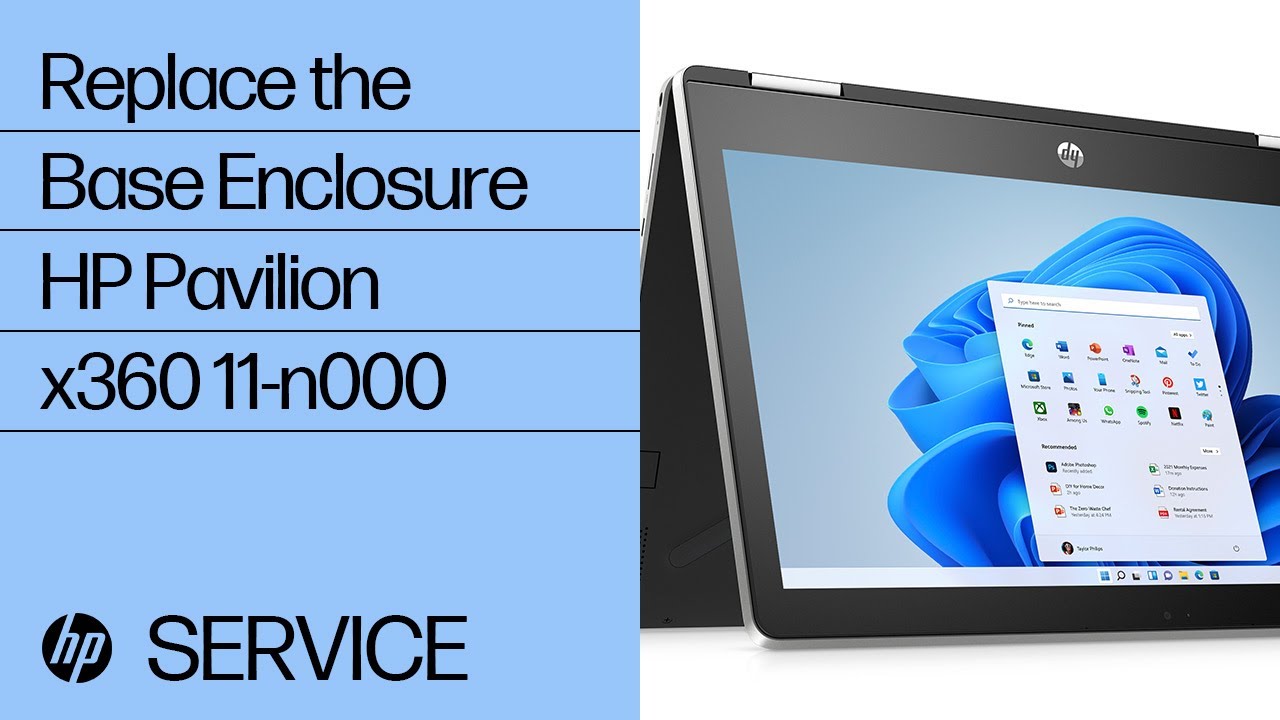 Replace the Base Enclosure | HP Pavilion x360 11-n000 | HP