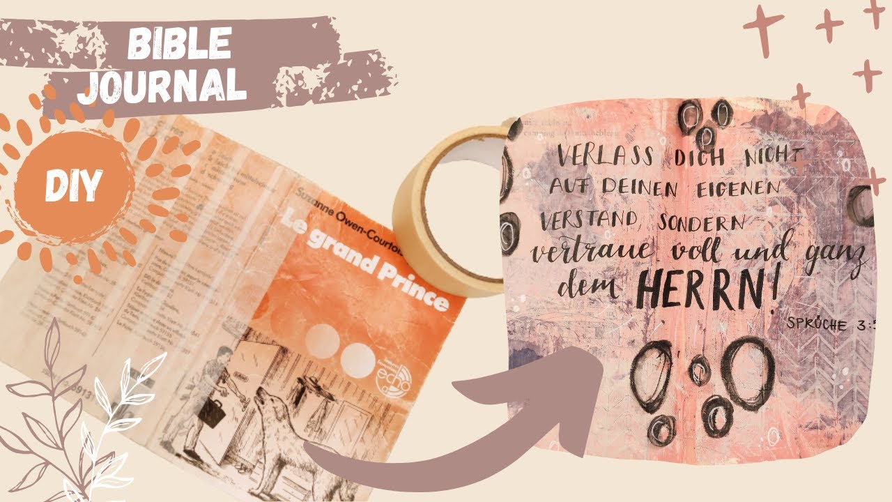 DIY BIBLE JOURNAL - Mit erstem Eintrag
