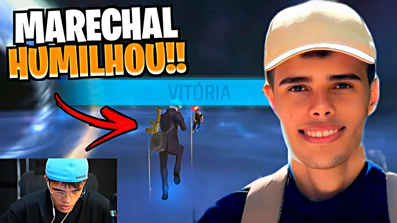 MARECHAL HUMILHOU O CARA NO X1, FEZ MUITAS KILLS NA RANQUEDA E AMASSOU GERAL!! React FREE FIRE