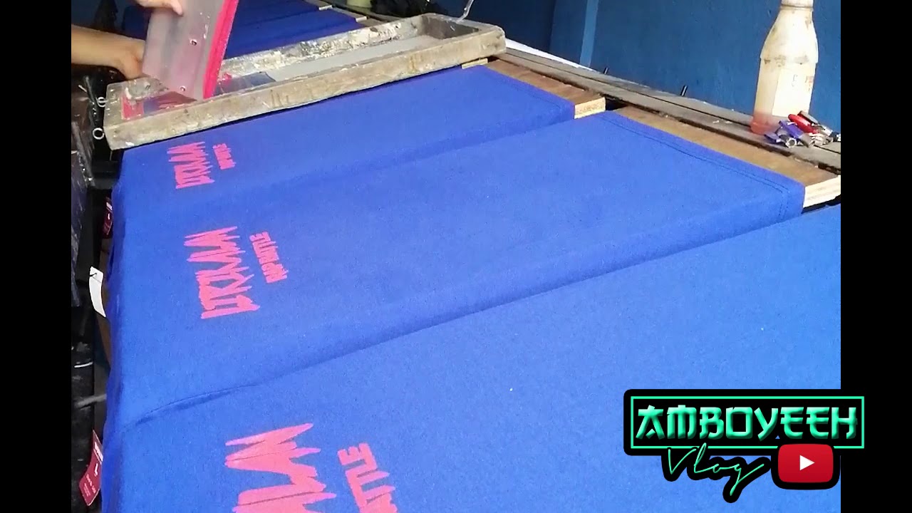 BASIC 2 COLOR SILKSCREEN PRINTING - VLOG #1