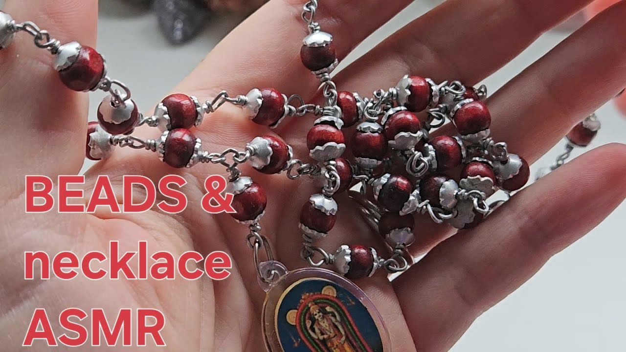 Beads & necklace #ASMR - no talking ambient sound only