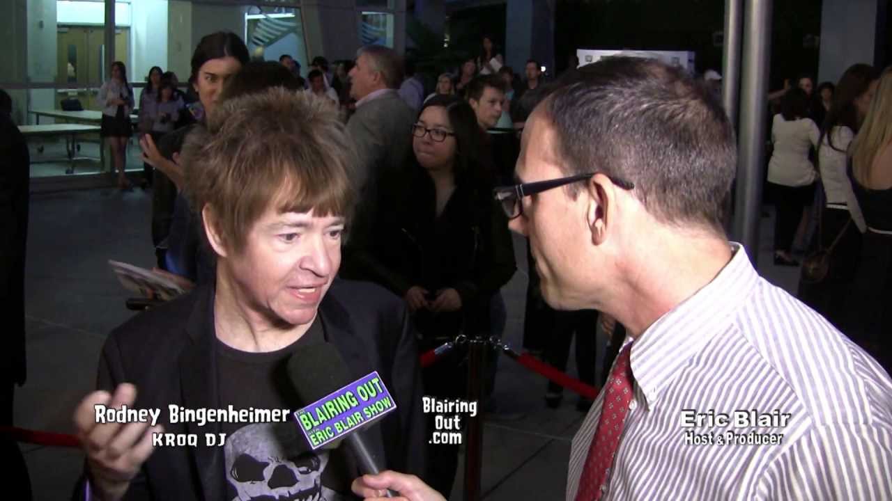 KROQ DJ Rodney Bingenheimer Talks w Eric Blair @ The CBGB Premiere Red Carpet 2013
